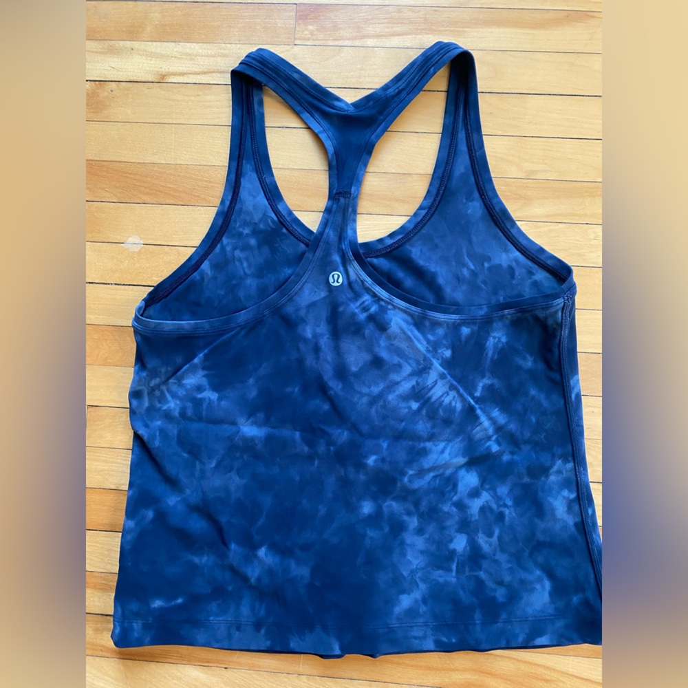Lululemon Athletica Navy Tie-Dye Tank Top - Picture 2 of 3